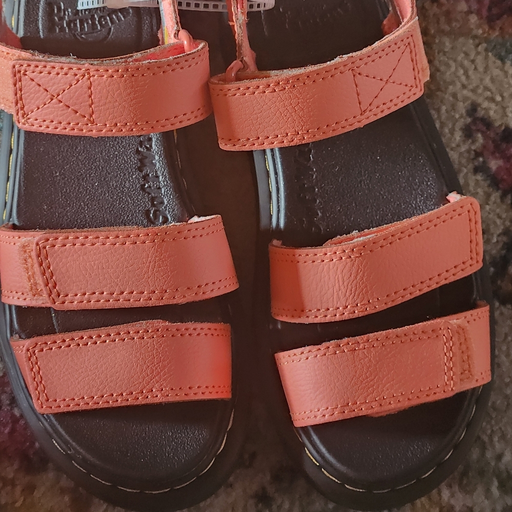 Dr. Martens Kids' Orange Sandals - Picture 3 of 7